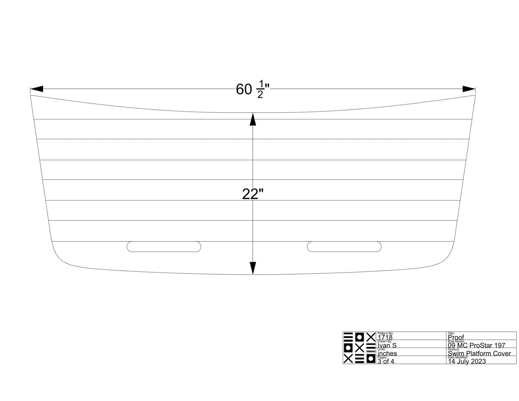 MasterCraft ProStar 197 Swim Platform Cover - BoardCo