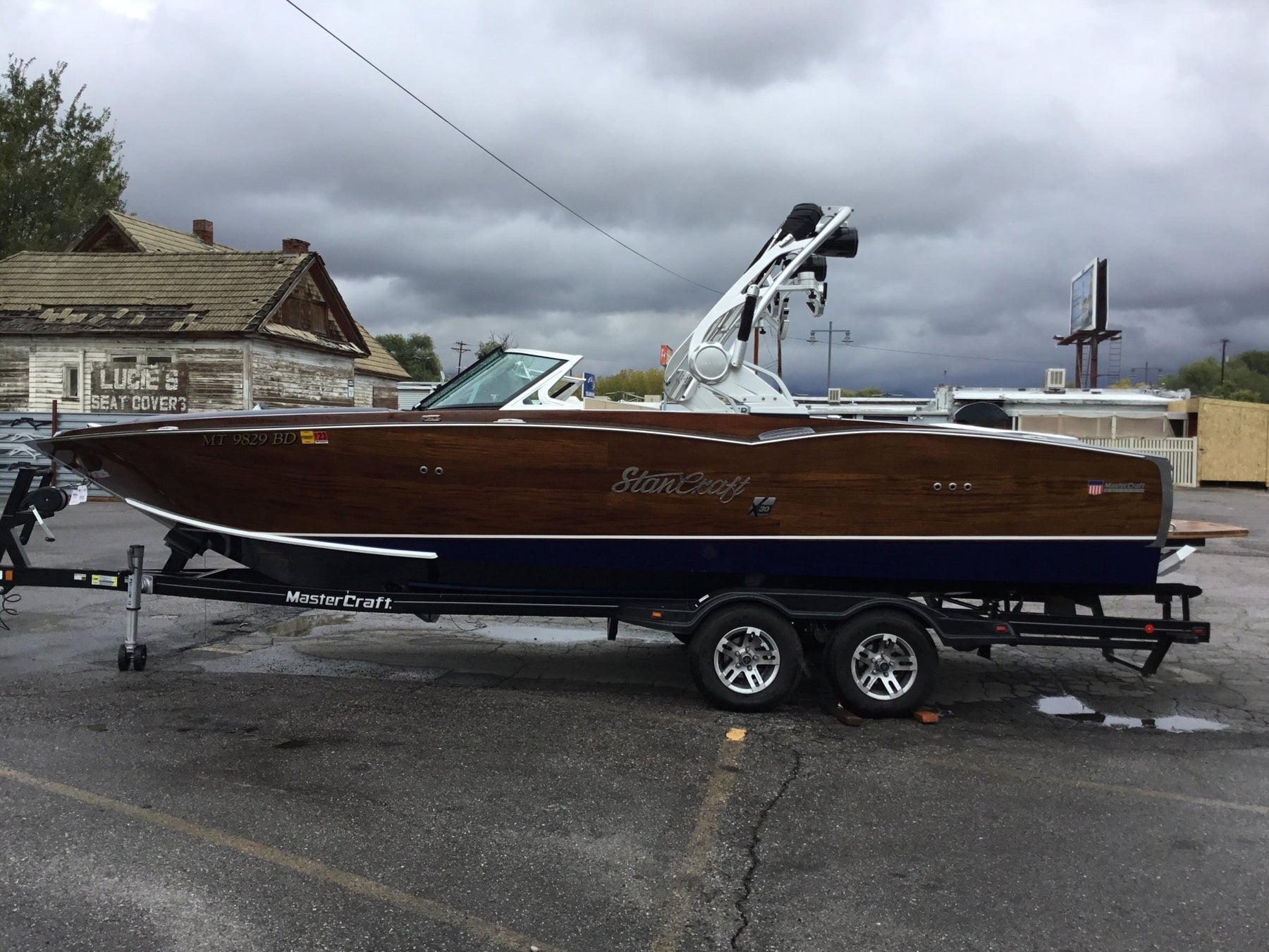 MasterCraft StanCraft X30 Zero Flex Fact Bimini Double Up Storage Cover - BoardCo