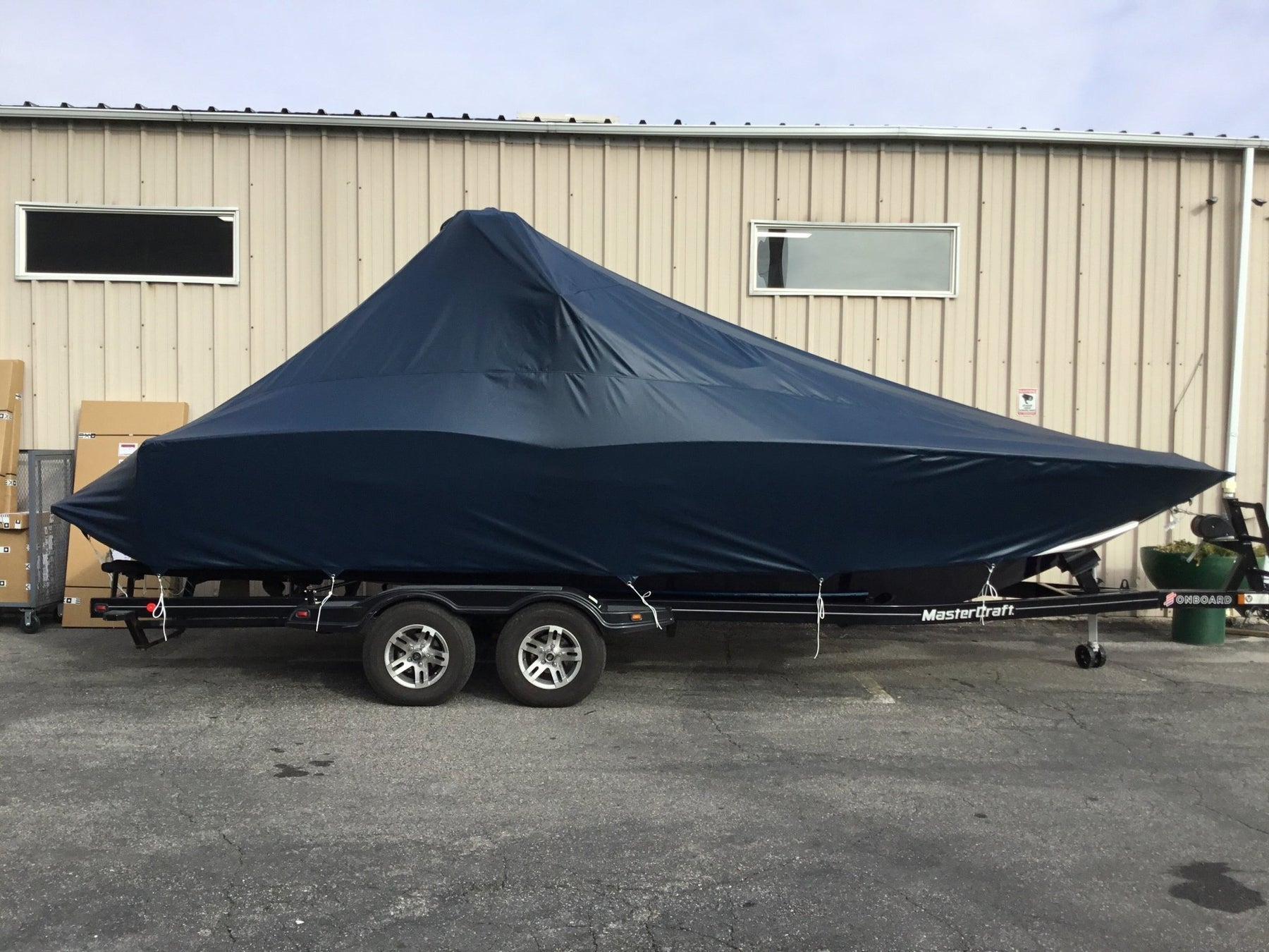 MasterCraft StanCraft X30 Zero Flex Fact Bimini Double Up Storage Cover - BoardCo