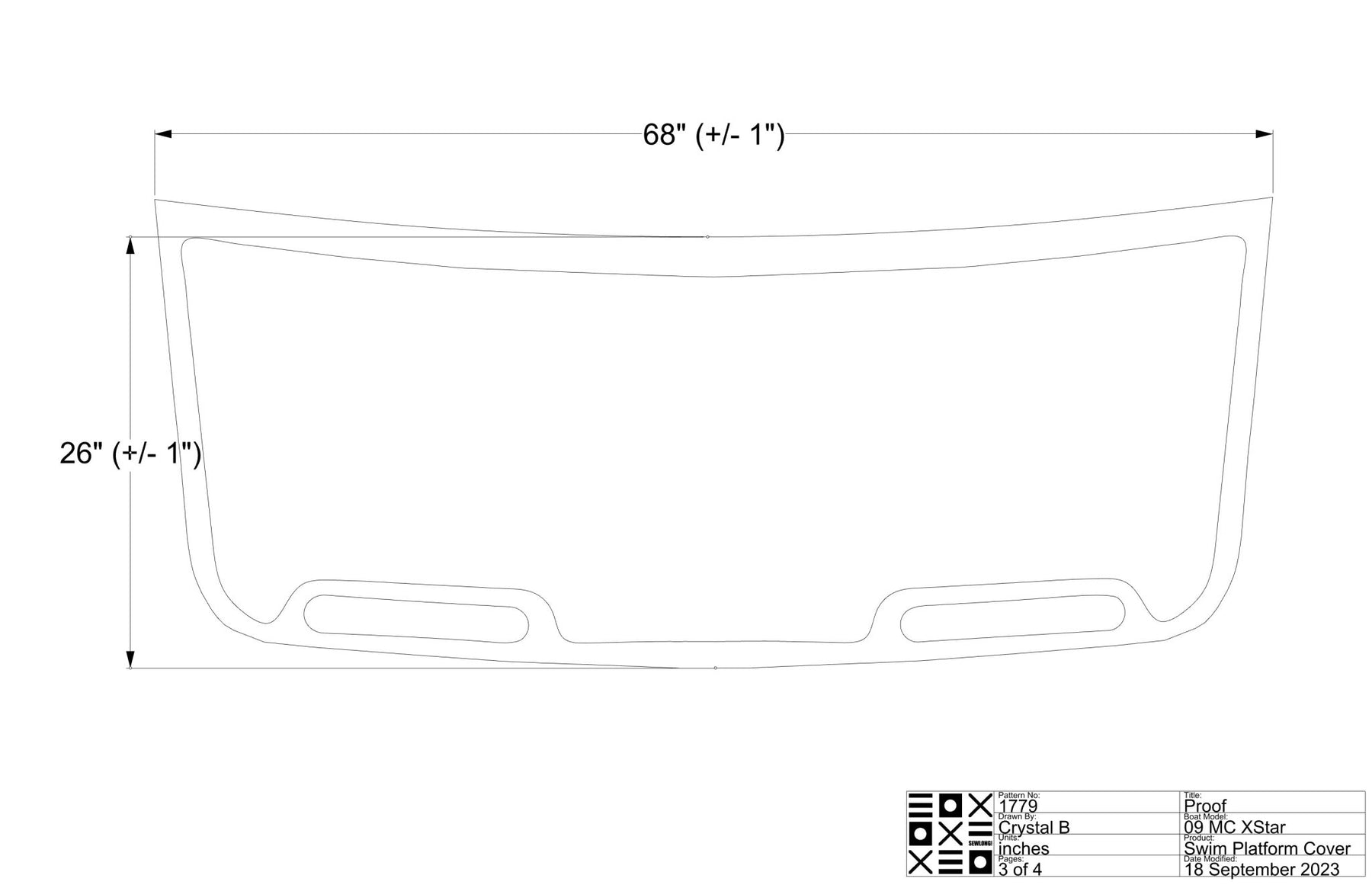 MasterCraft Xstar Swim Platform Cover - BoardCo