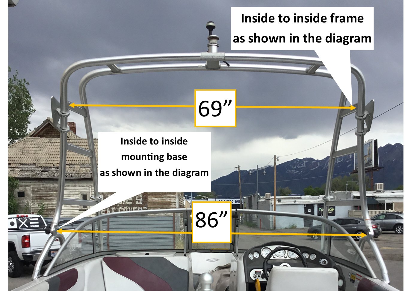 Moomba LSV RadaCage 2.1 Folding Canopy Top - BoardCo