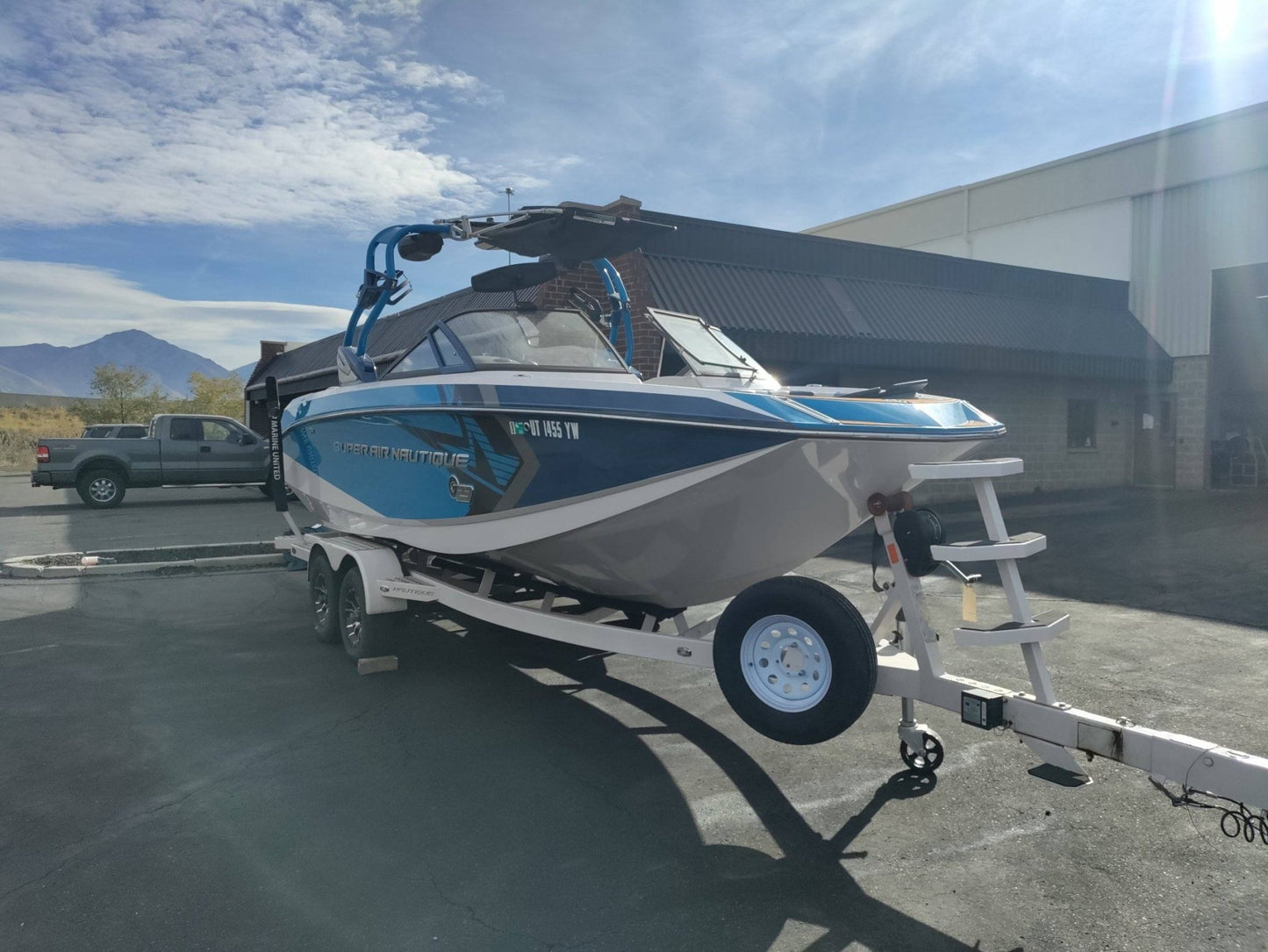 Nautique G23 with Factory BImini Double Up Storage Cover - BoardCo