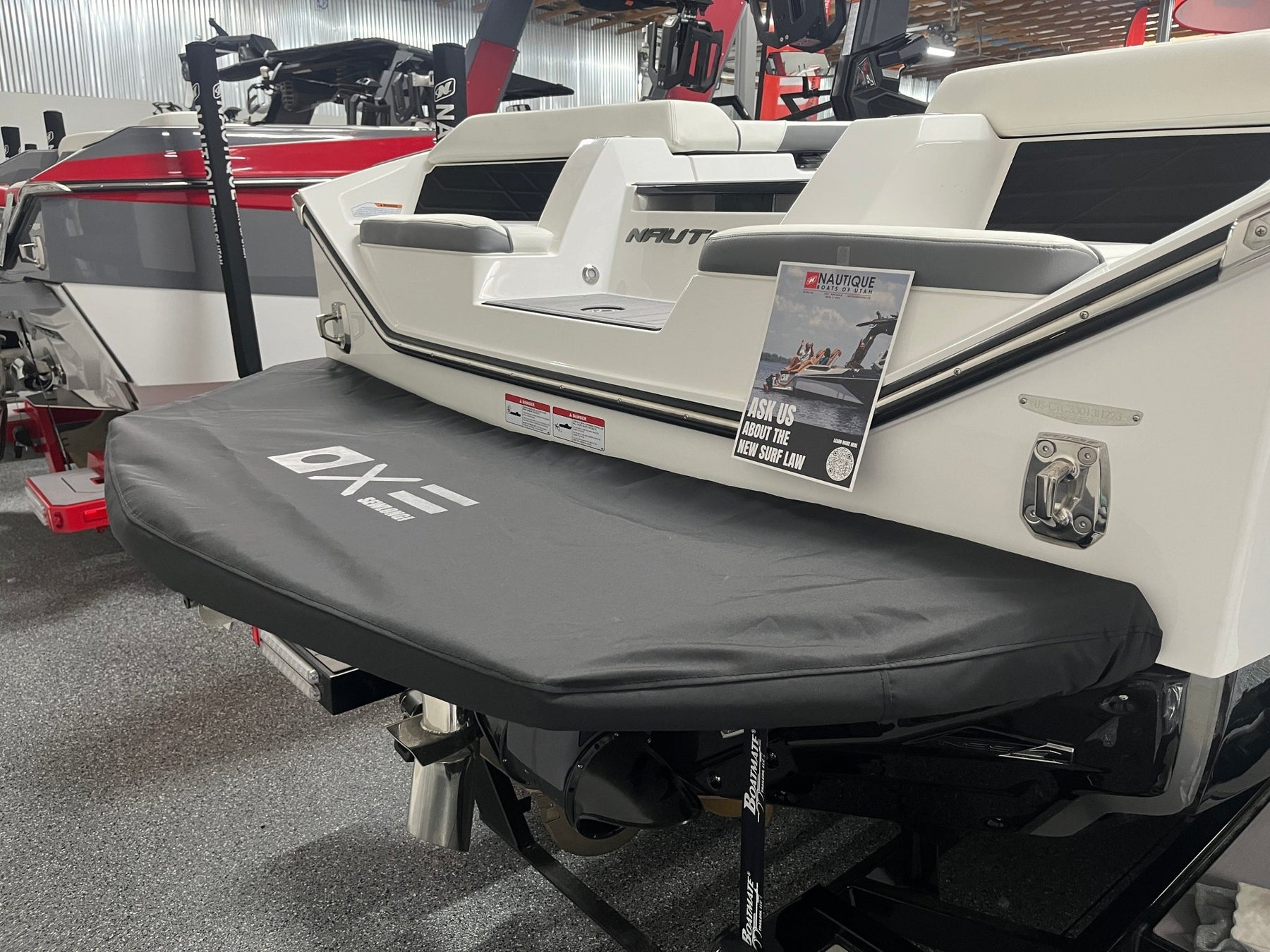 Nautique S with Cup Holder Swim Platform Cover - BoardCo
