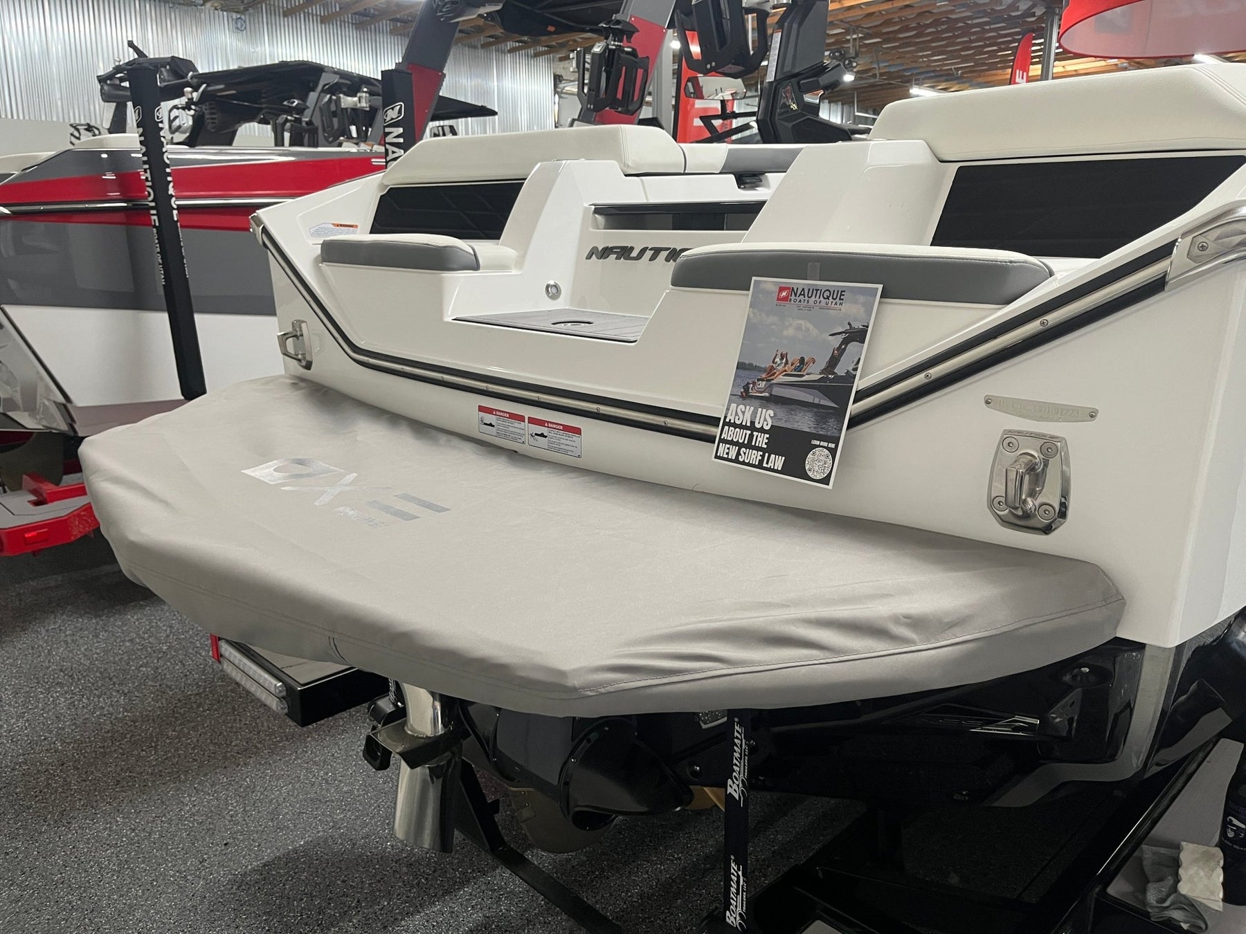 Nautique S with Cup Holder Swim Platform Cover - BoardCo