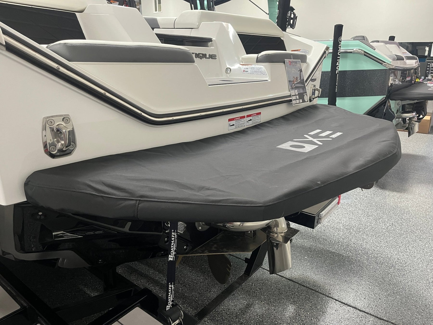 Nautique S with Cup Holder Swim Platform Cover - BoardCo