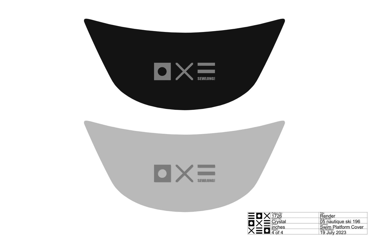 Nautique Ski 196 Swim Platform Cover - BoardCo