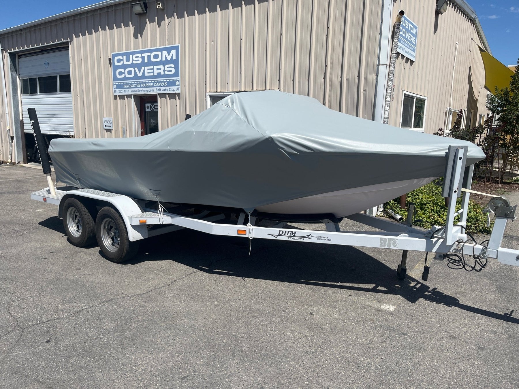 Nautique Ski 196 With Bimini Top Double Up Storage Cover - BoardCo