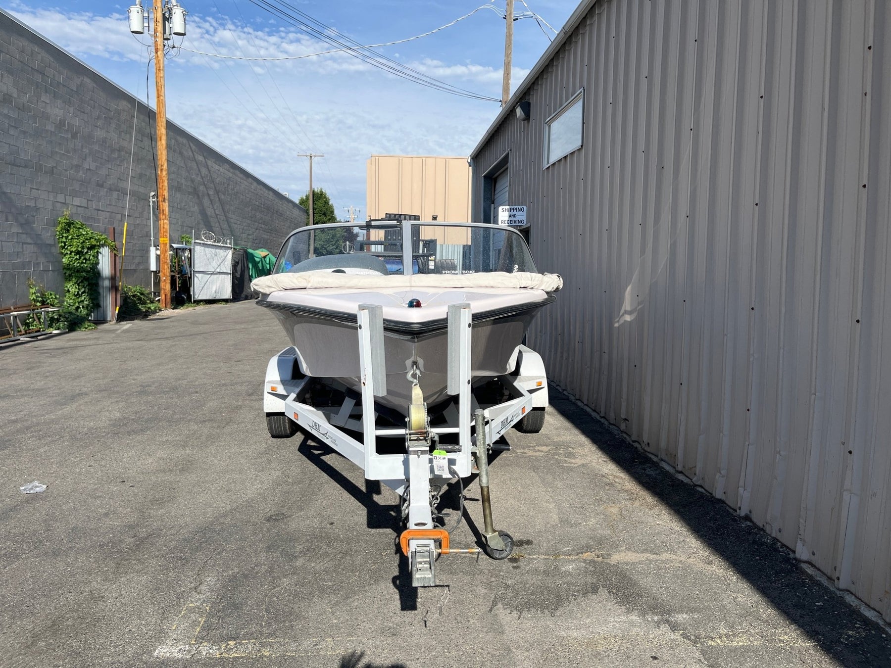Nautique Ski 196 With Bimini Top Double Up Storage Cover - BoardCo