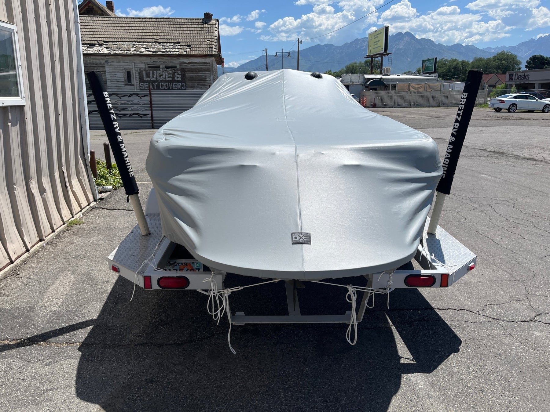 Nautique Ski 196 With Bimini Top Double Up Storage Cover - BoardCo