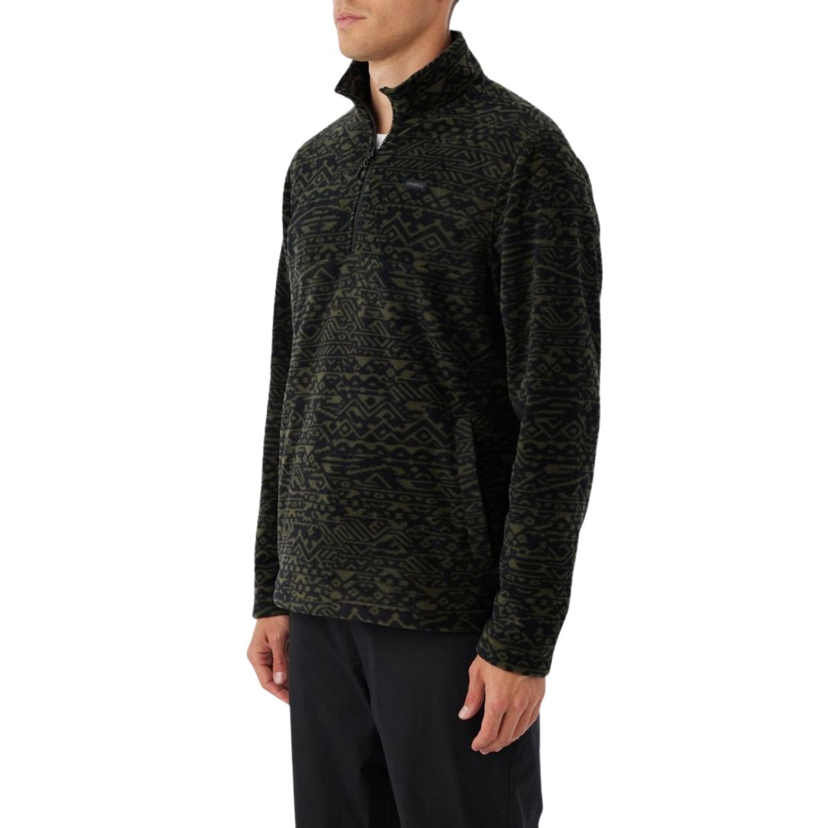 O'Neill Carson 1/4 Zip Superfleece in Dark Olive - BoardCo
