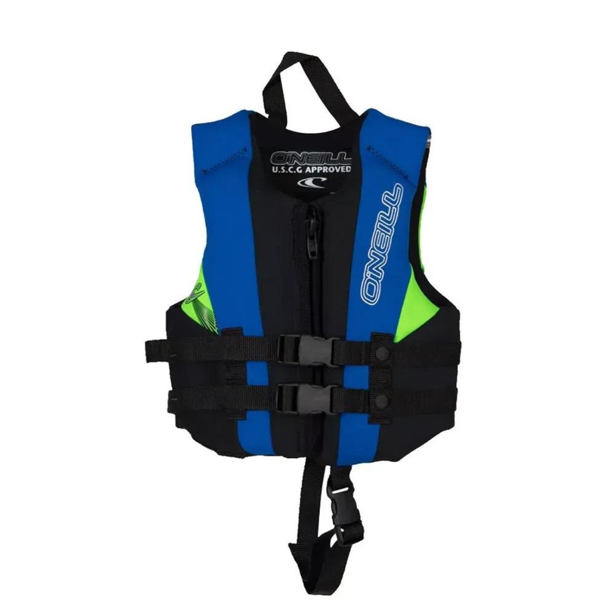 O'Neill Child Reactor FZ USCG Life Vest in Dayglo/Black - BoardCo