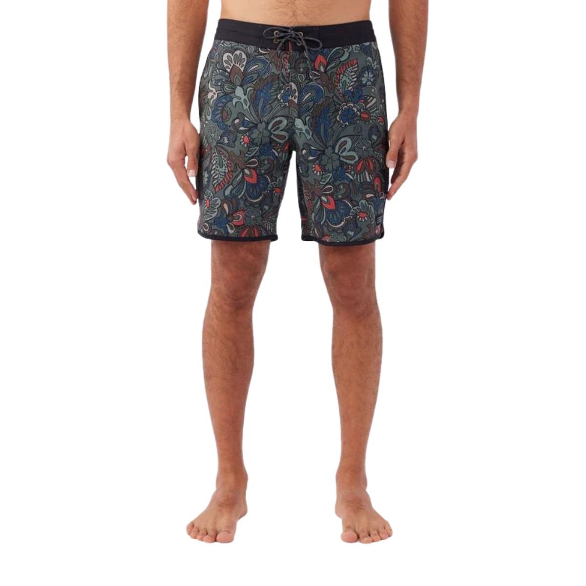 O'Neill Cruzer Scallop 18" Boardshorts in Dark Olive - BoardCo