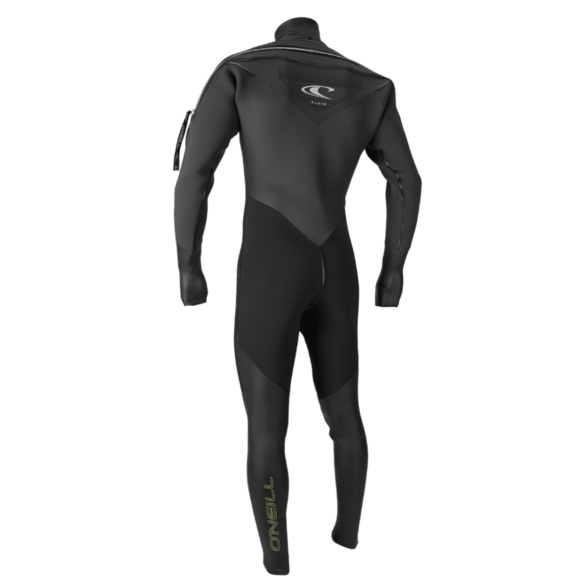 O'Neill Fluid 3mm Neoprene Drysuit in Black and Graphite - BoardCo