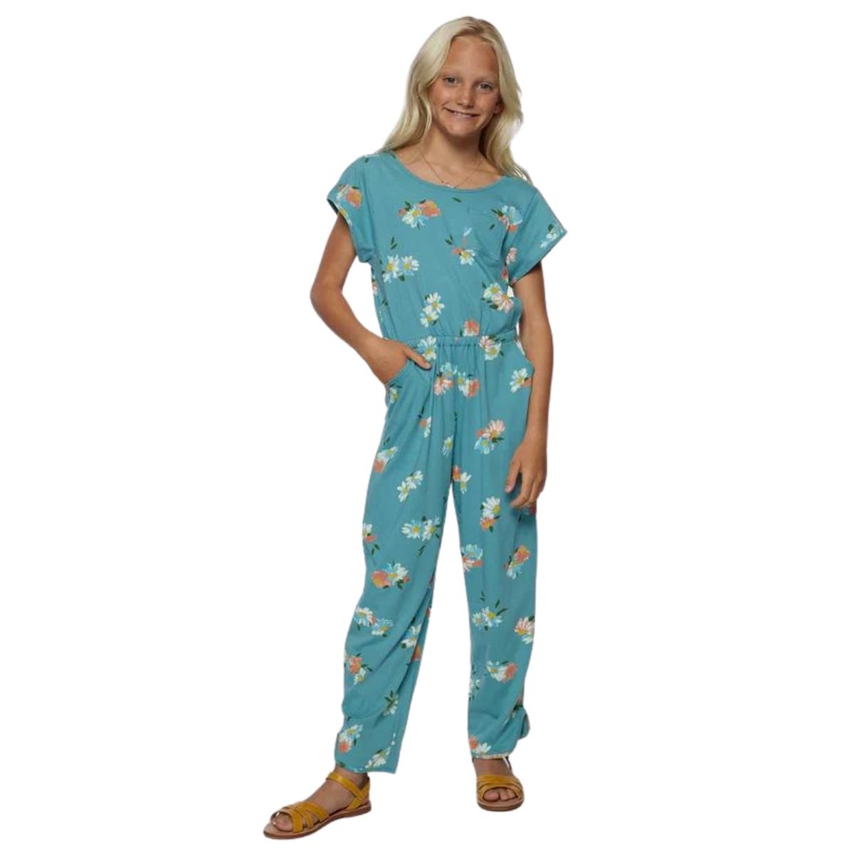 O'Neill Girls Ryder Romper in Teal - BoardCo