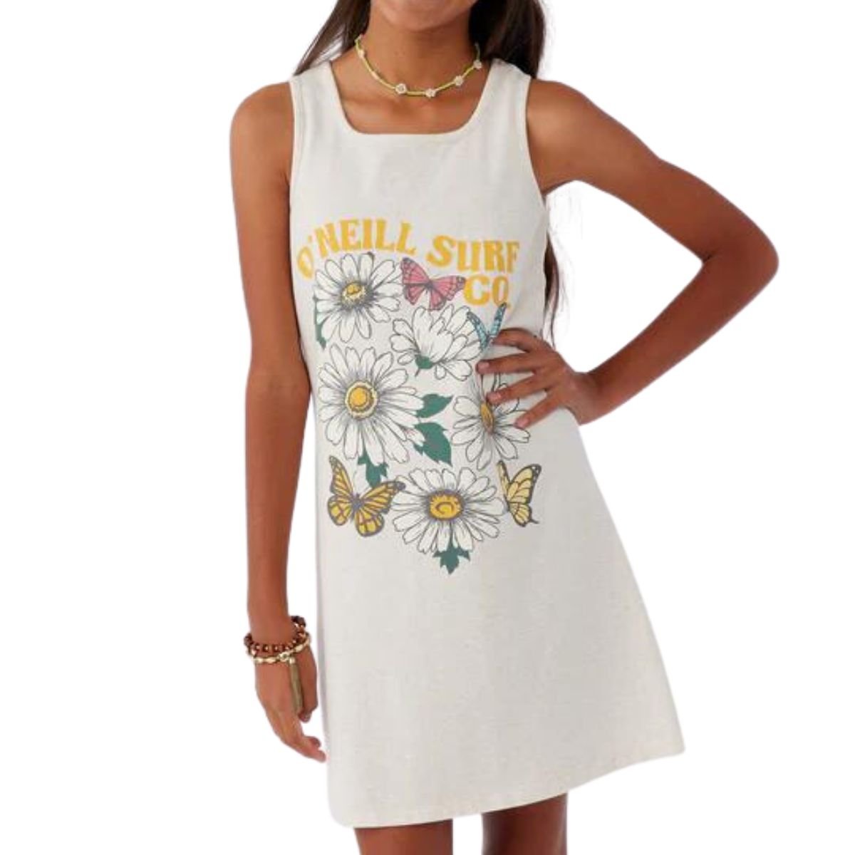 O'Neill Girls Talia Dress in Oatmeal Heather - BoardCo