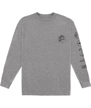 O'Neill Icons Long Sleeve Tee in Heather Grey - BoardCo