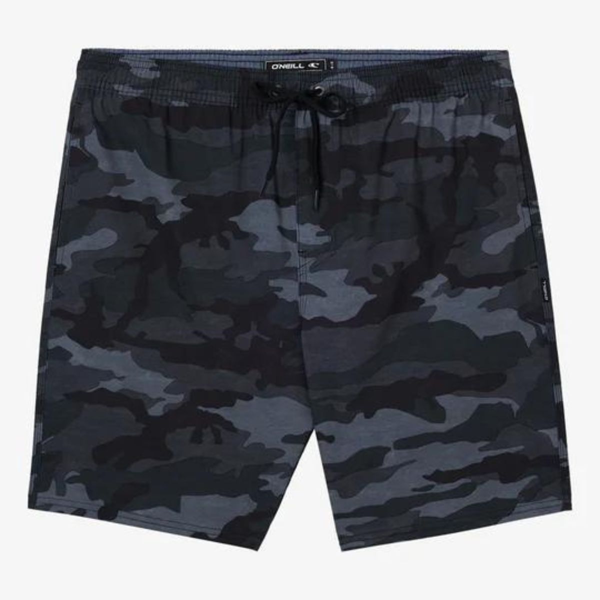 O'Neill Reserve E-Waist 18" Hybrid Shorts in Black Camo - BoardCo
