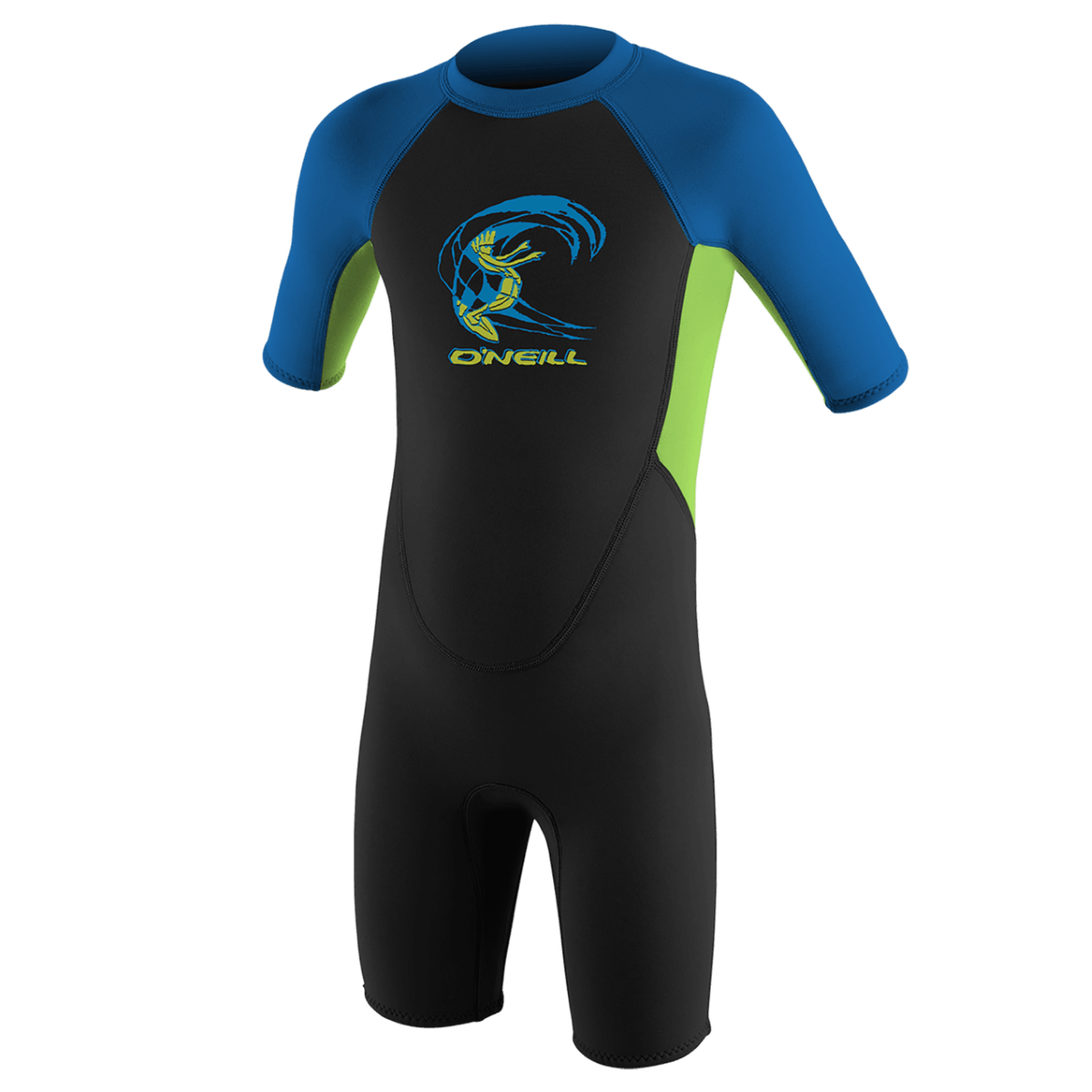 O'Neill Toddler Reactor-2 2mm BZ Spring Wetsuit in Black/Ocean/Slate - BoardCo