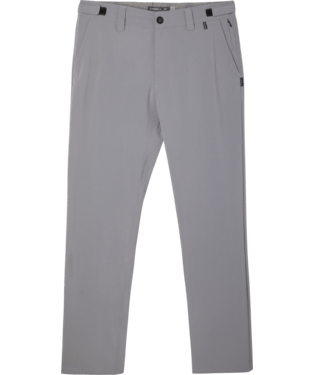 スラックス HUECLOSET Triangle Bermuda Slacks SE24 Middle grey melange Melange wide-leg trousers with contrast