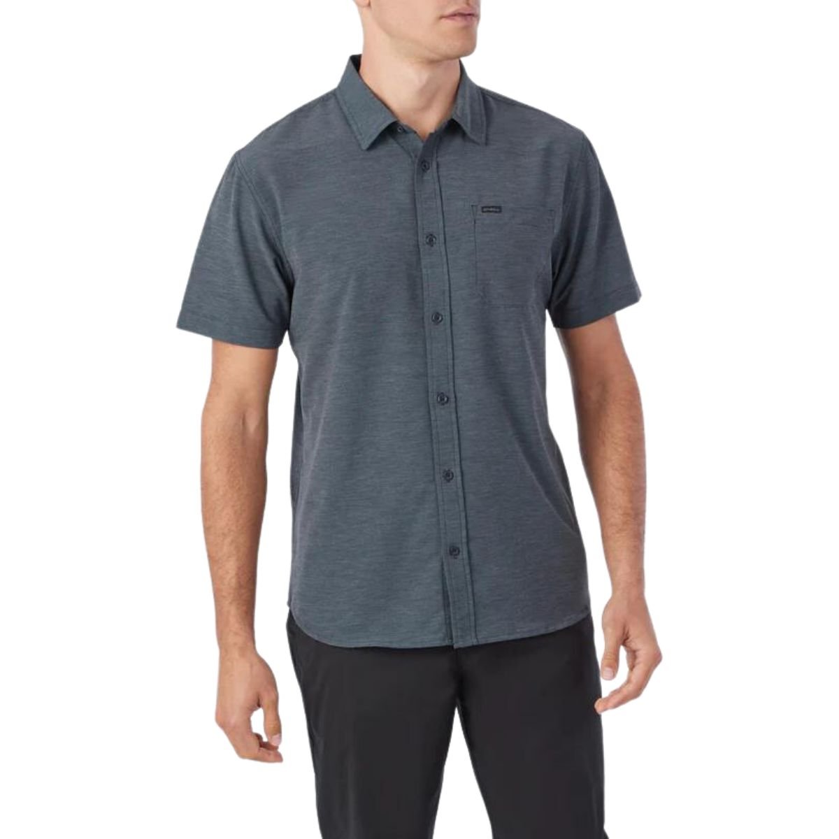 O'Neill TRVLR UPF Traverse Solid Shirt in Black - BoardCo