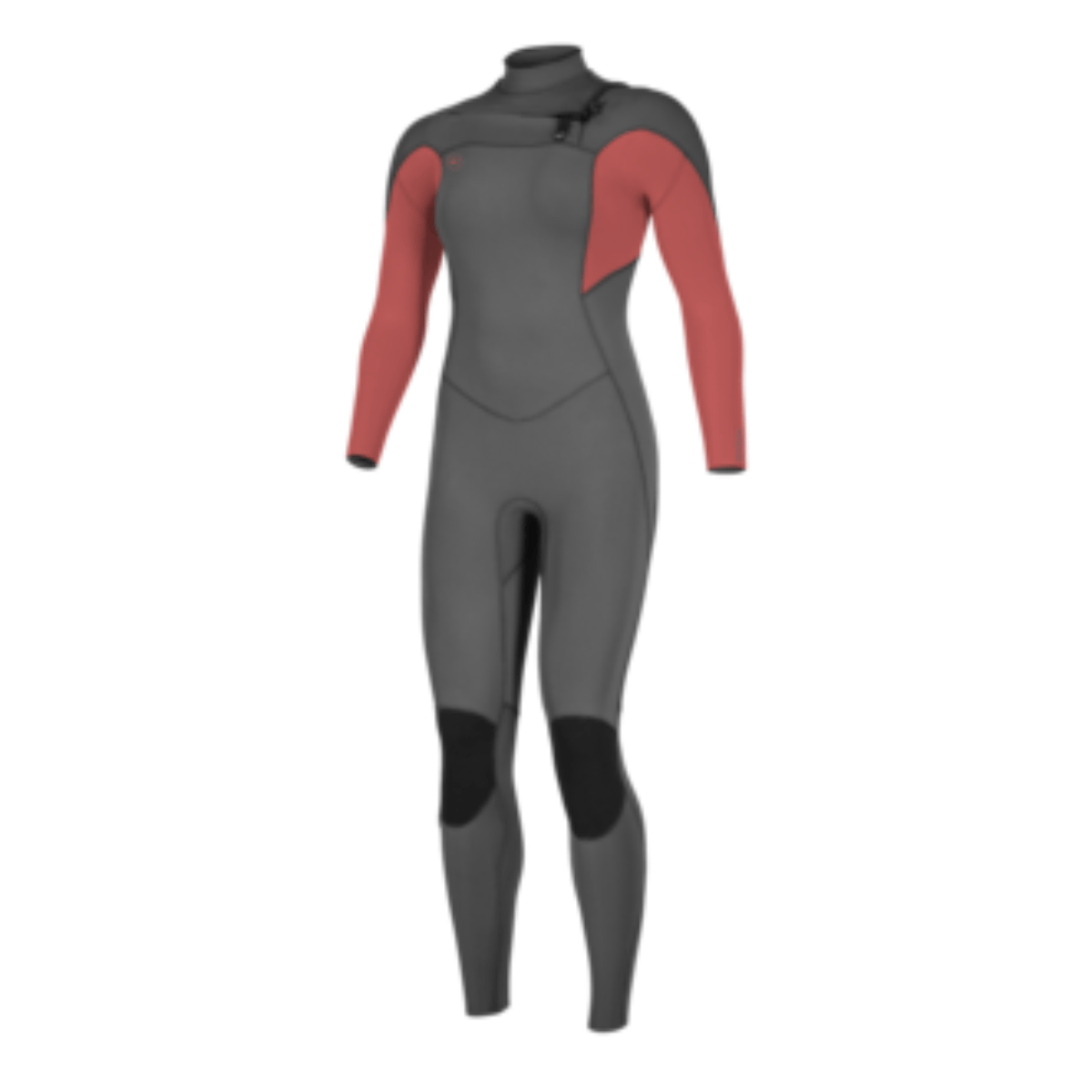Oneill Women's Ninja 4/3 Chest Zip Full Suit in Graphite and Tea Rose - BoardCo