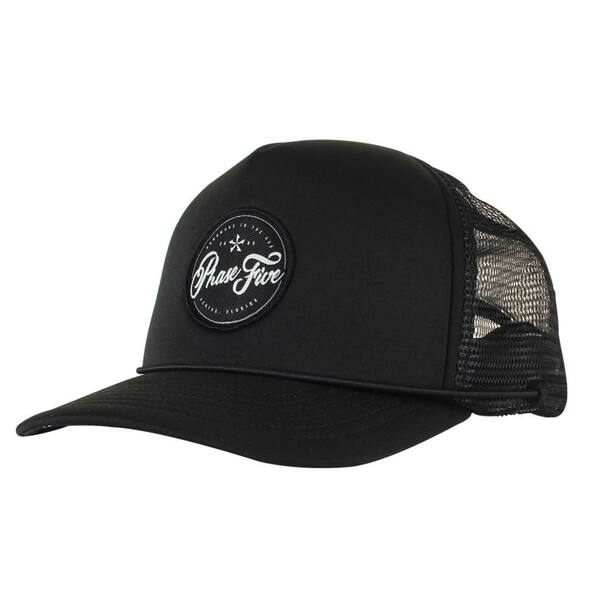 Phase 5 Script Mesh Trucker Hat in Black - BoardCo