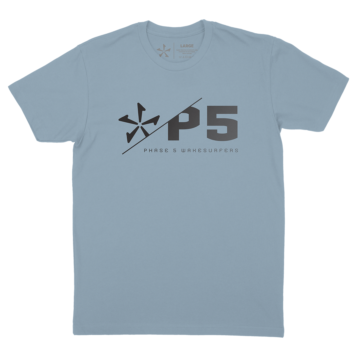 Phase 5 Slice Tee in Steel Blue - BoardCo