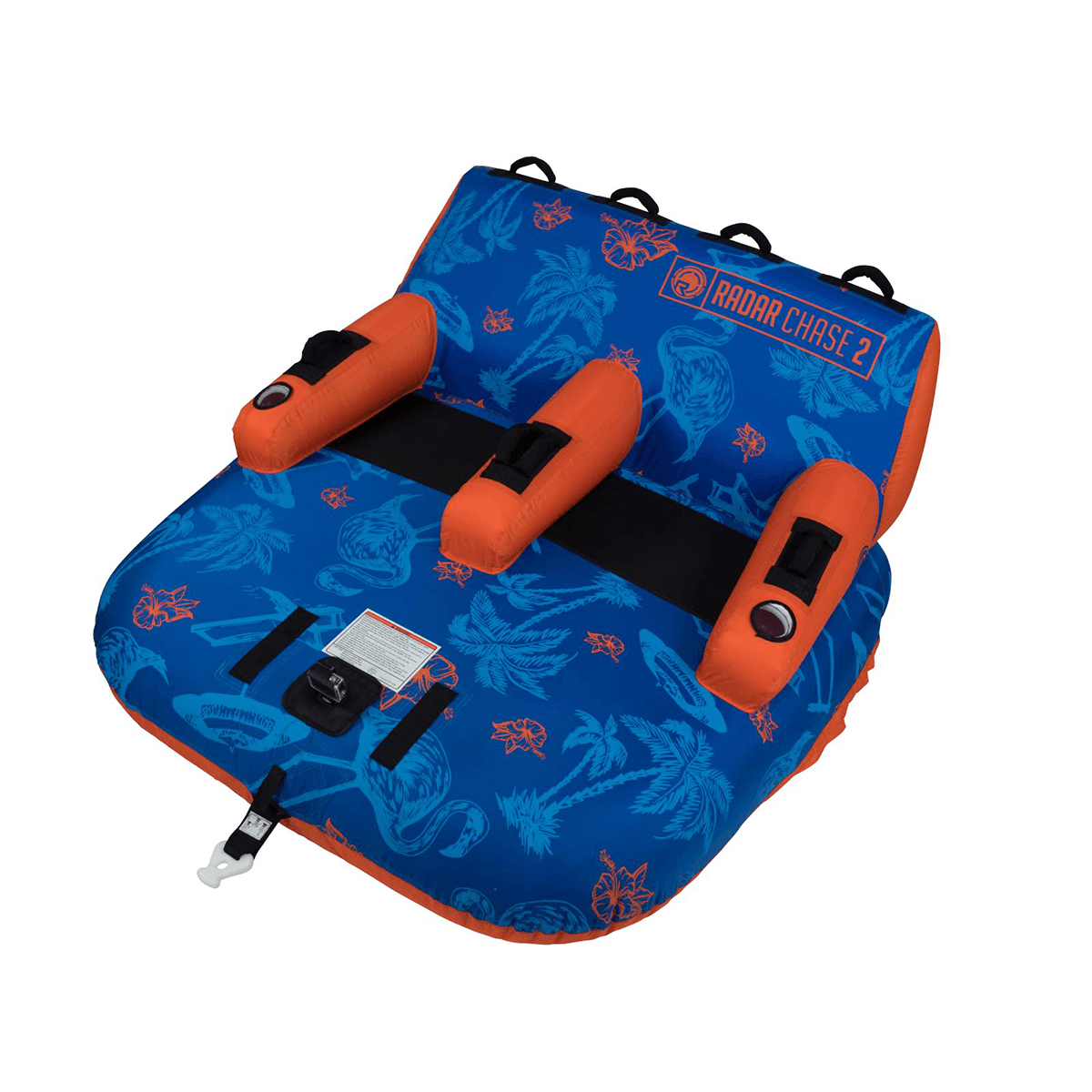 Radar Chase Lounge 2 Person Tube Tropical / Blue / Orange - BoardCo