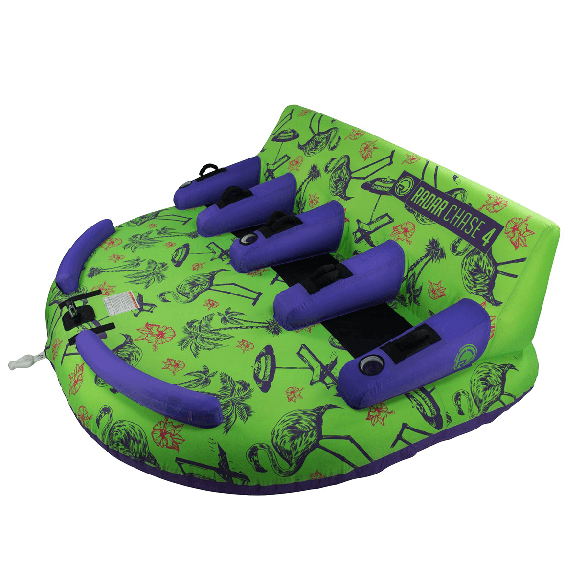 Radar Chase Lounge 4 Person Tube Tropical / Lime / Purple - BoardCo