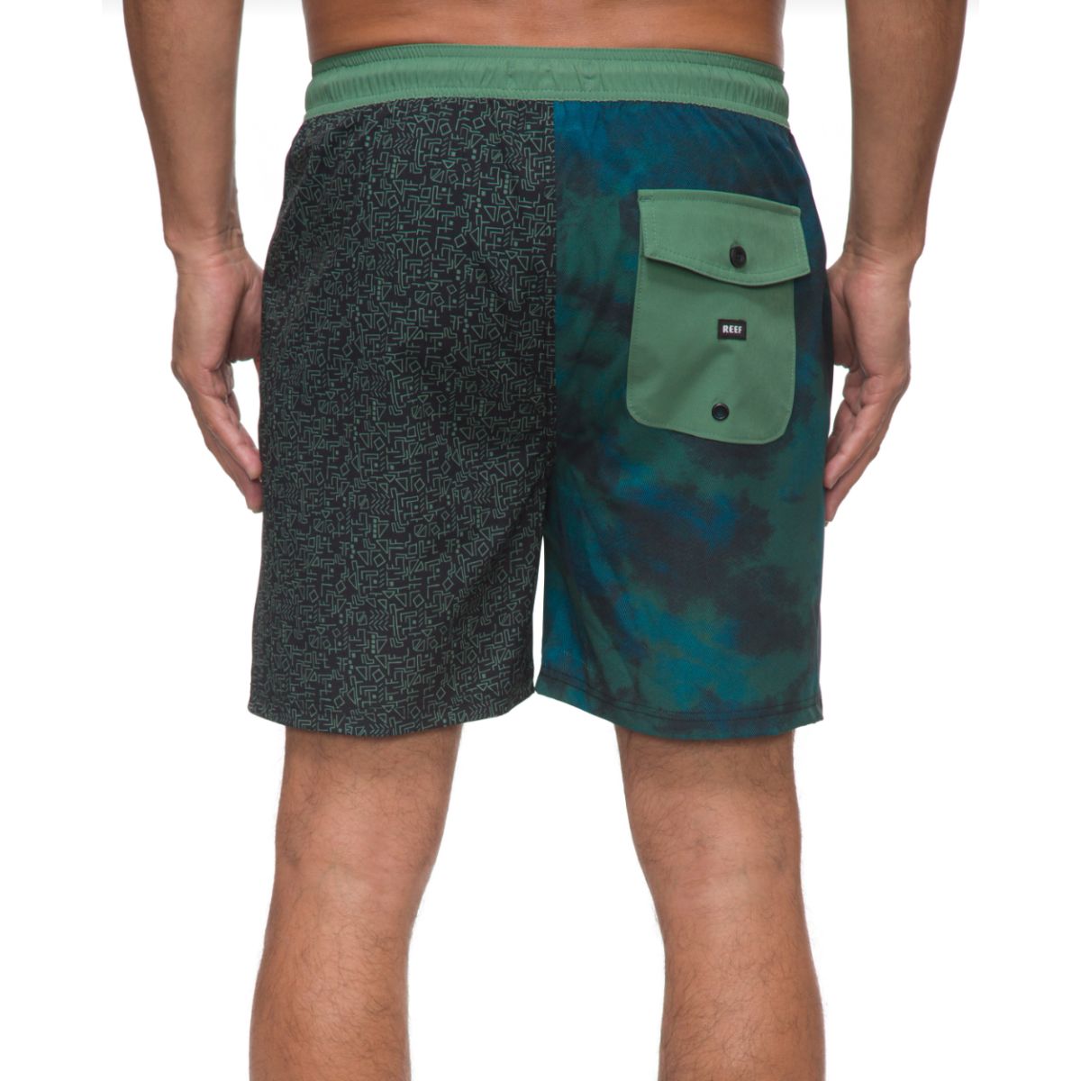 Reef Elliot Woven Short in Dark Ivy - BoardCo