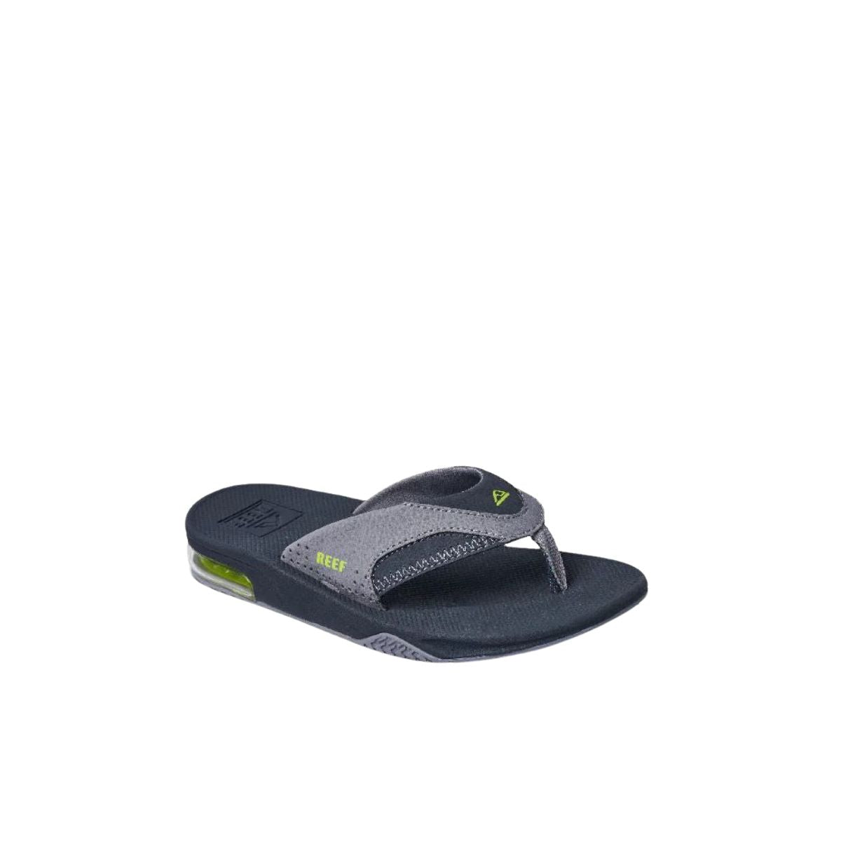 Reef Kids Fanning Grey/Volt Kids Sandal - BoardCo