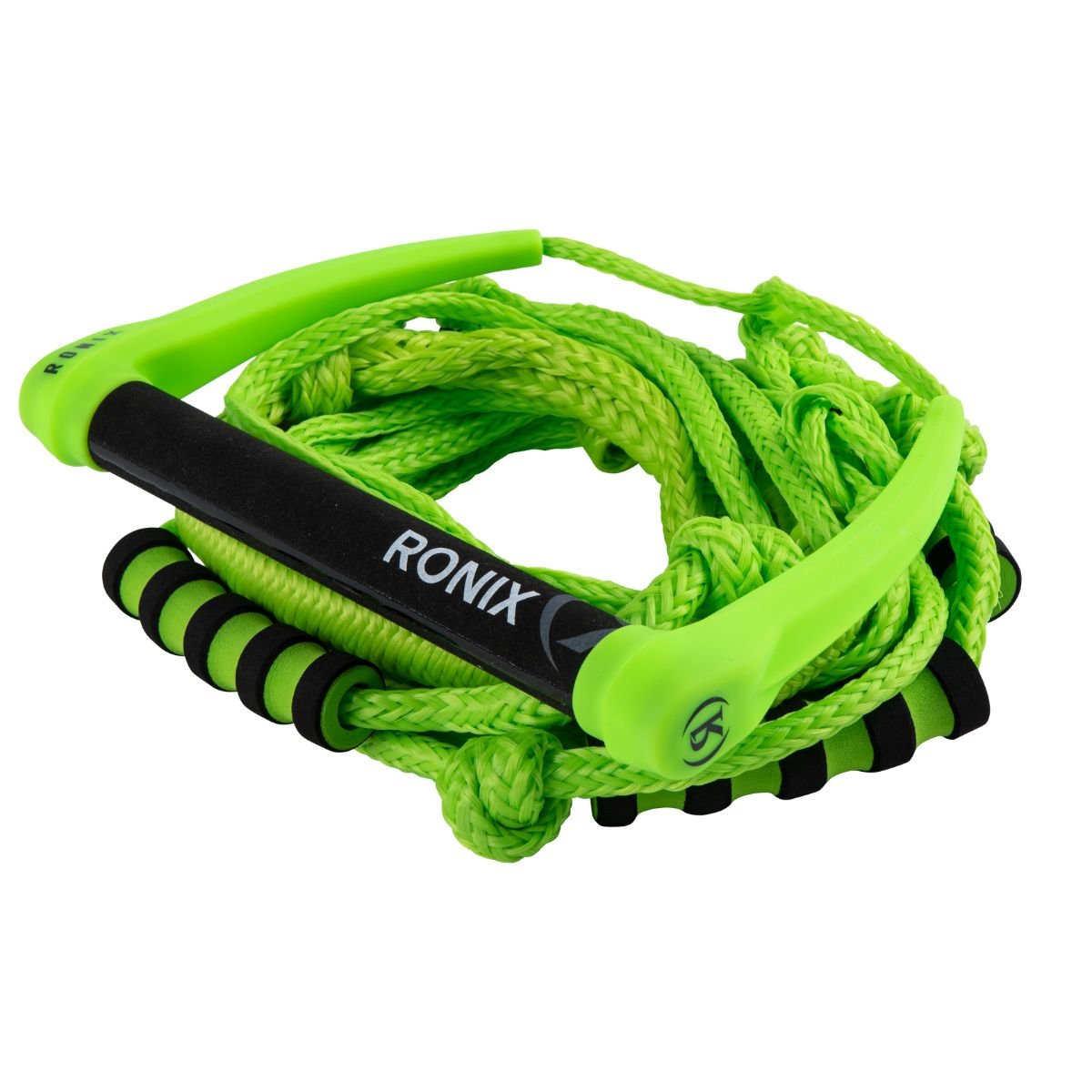 Ronix Silicone Bungee 25' Surf Rope with 11in. Handle in Volt Green - BoardCo