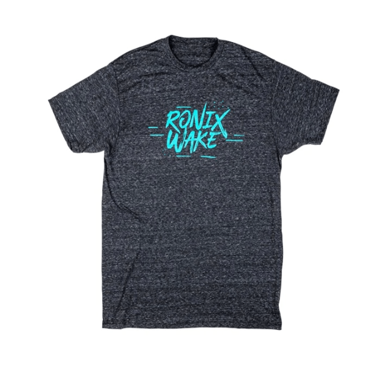 Ronix Supreme Tee in Charcoal Heather/Aqua Blue - BoardCo
