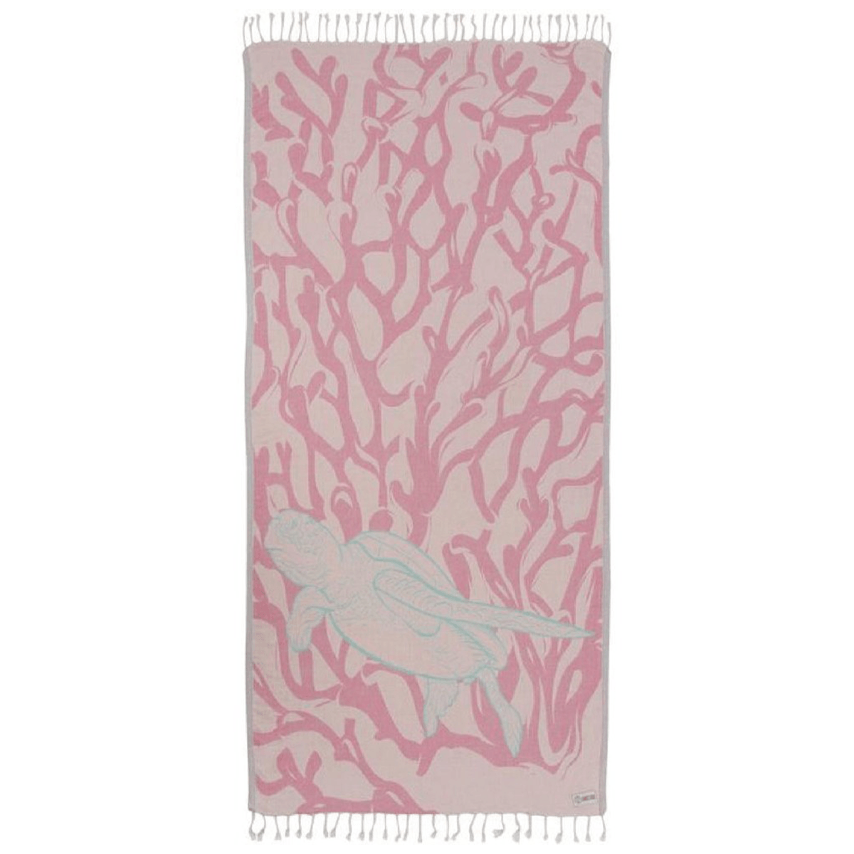 Sand Cloud Blush Coral Reef Turtle Towel - BoardCo