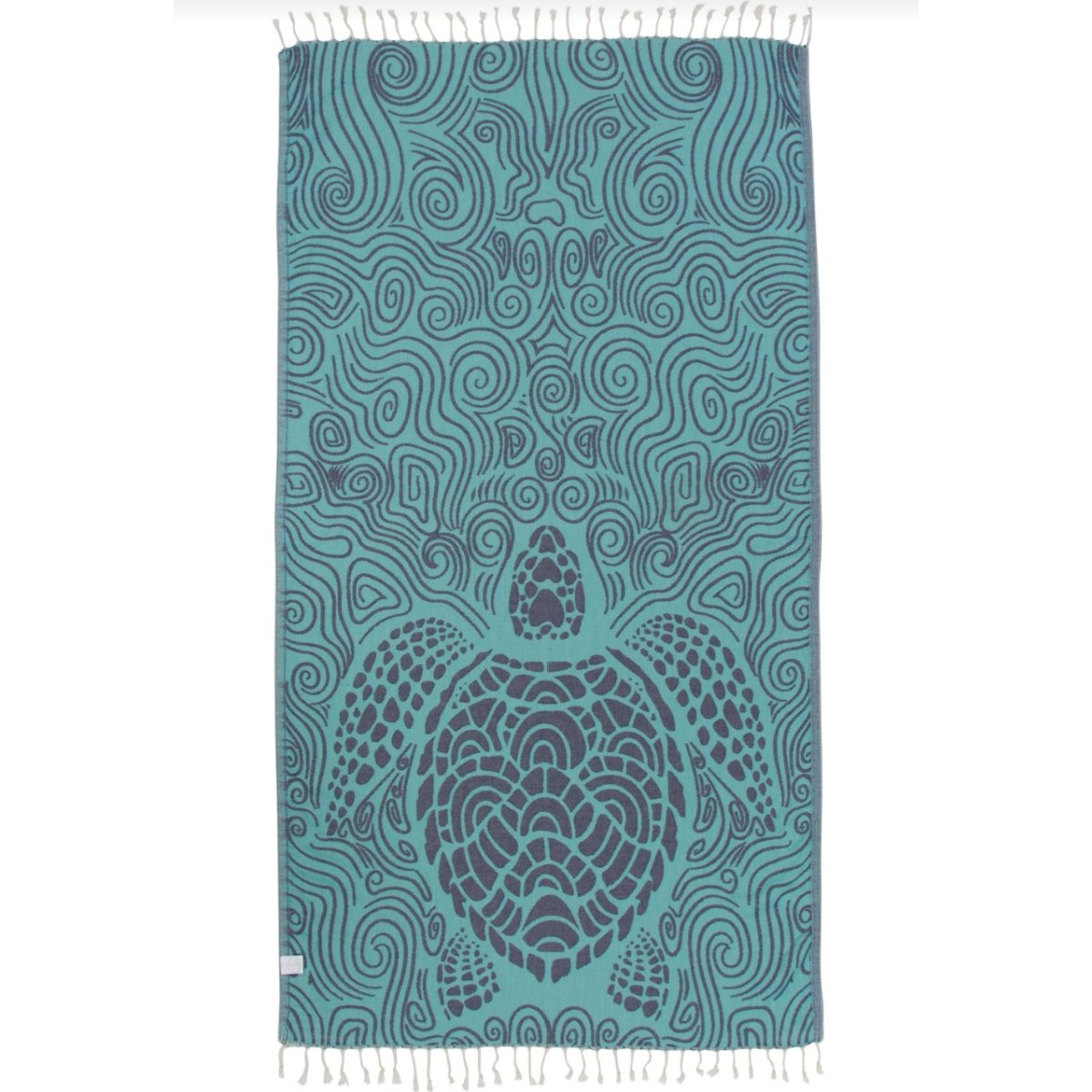 Sand Cloud Mint Swirl Turtle Towel Beach Towel - BoardCo