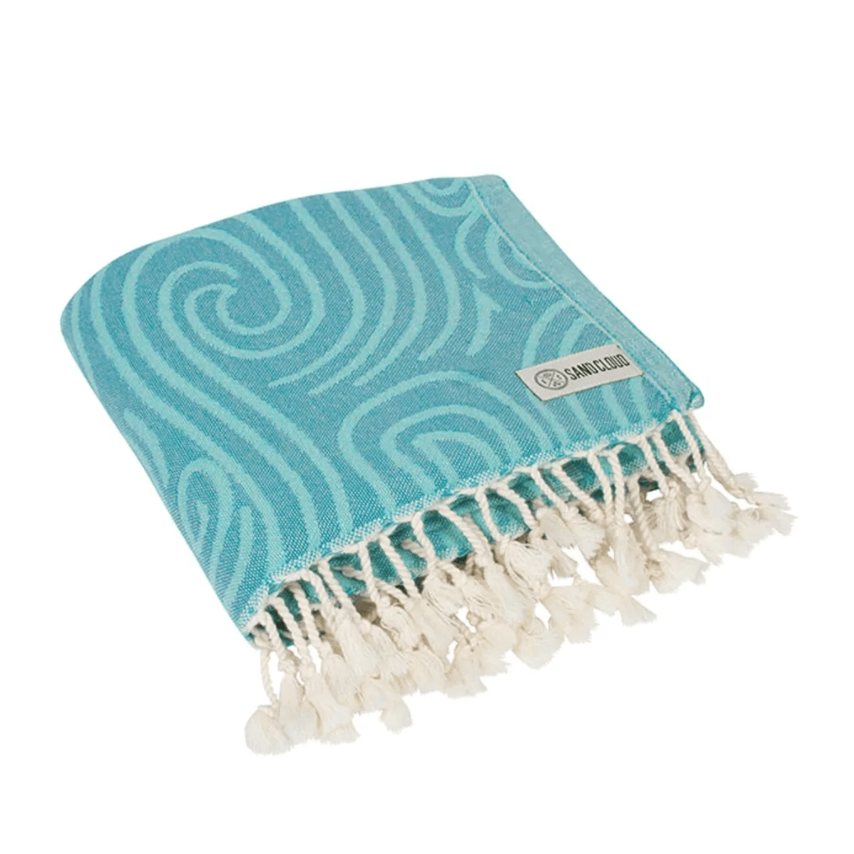 Sand Cloud Turquoise Sea Turtle Reef Large Beach Towel - BoardCo
