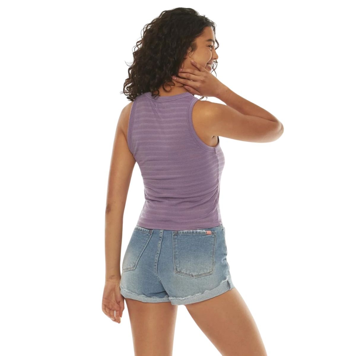 Sisstrevolution Suns Out Knit Tank in Lilac Smoke - BoardCo