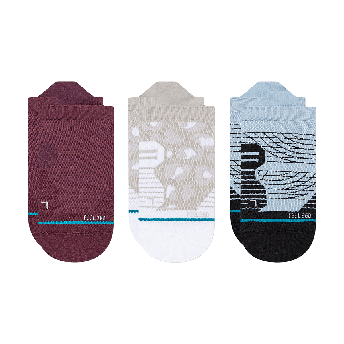 Stance 3 Pack 4x400 Performance Tab Socks in Multi - BoardCo