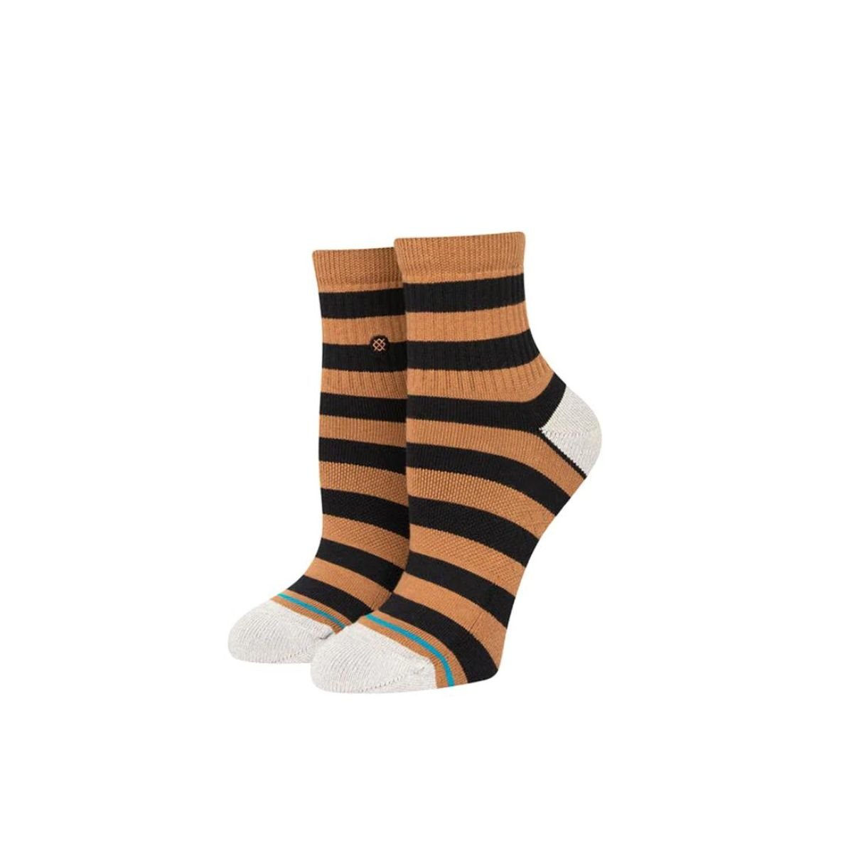 Stance Anything QTR Socks in Black/Brown - BoardCo