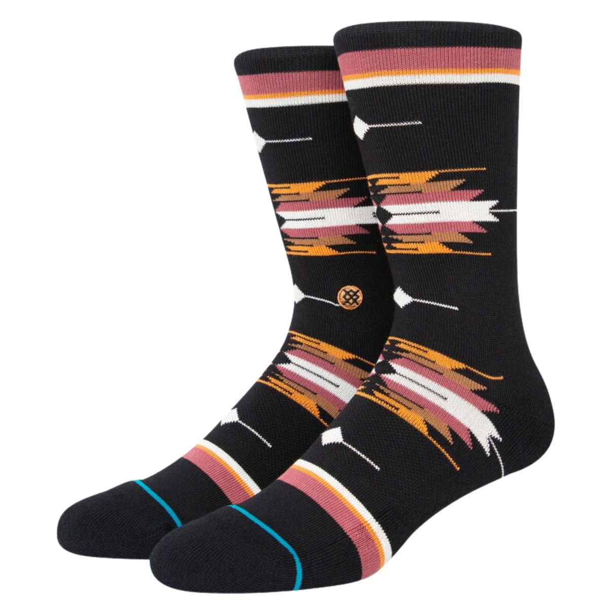Stance Cloaked Crew Socks in Washed Black - BoardCo