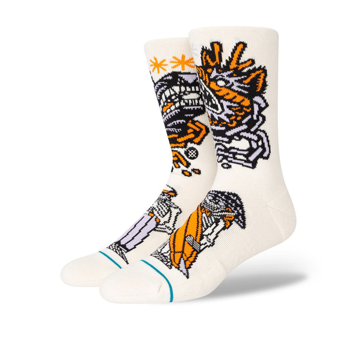 Stance DJ Clash Socks in Off White - BoardCo