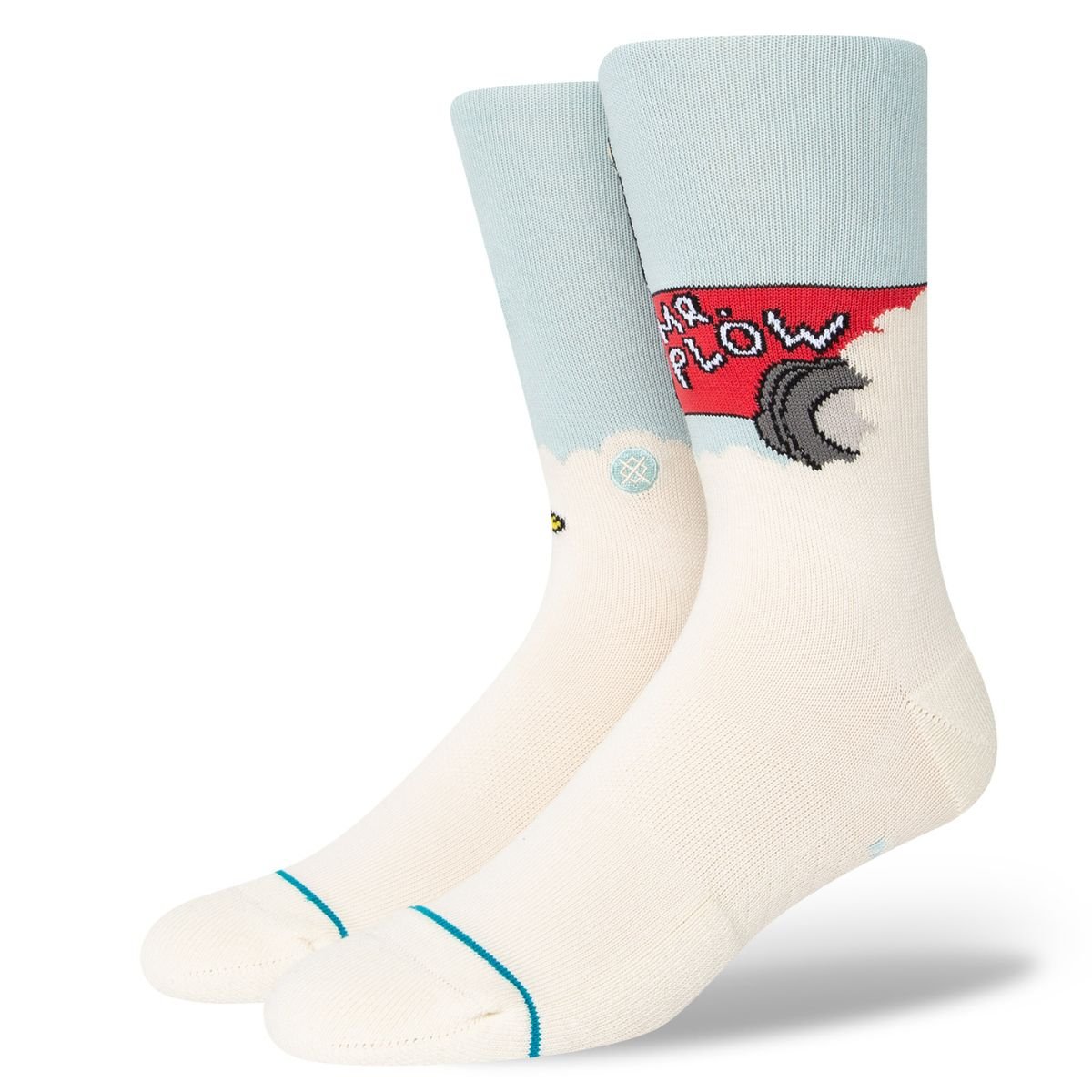 Stance Mr. Plow Socks in Light Blue - BoardCo