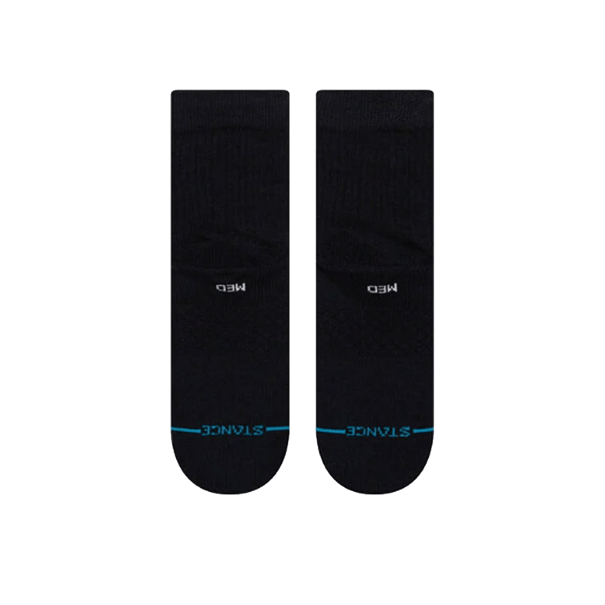 Stance NBA Logoman QTR Socks in Black - BoardCo