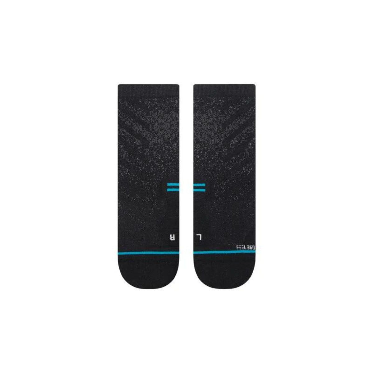 Stance Run Light Quarter Socks in Black - BoardCo