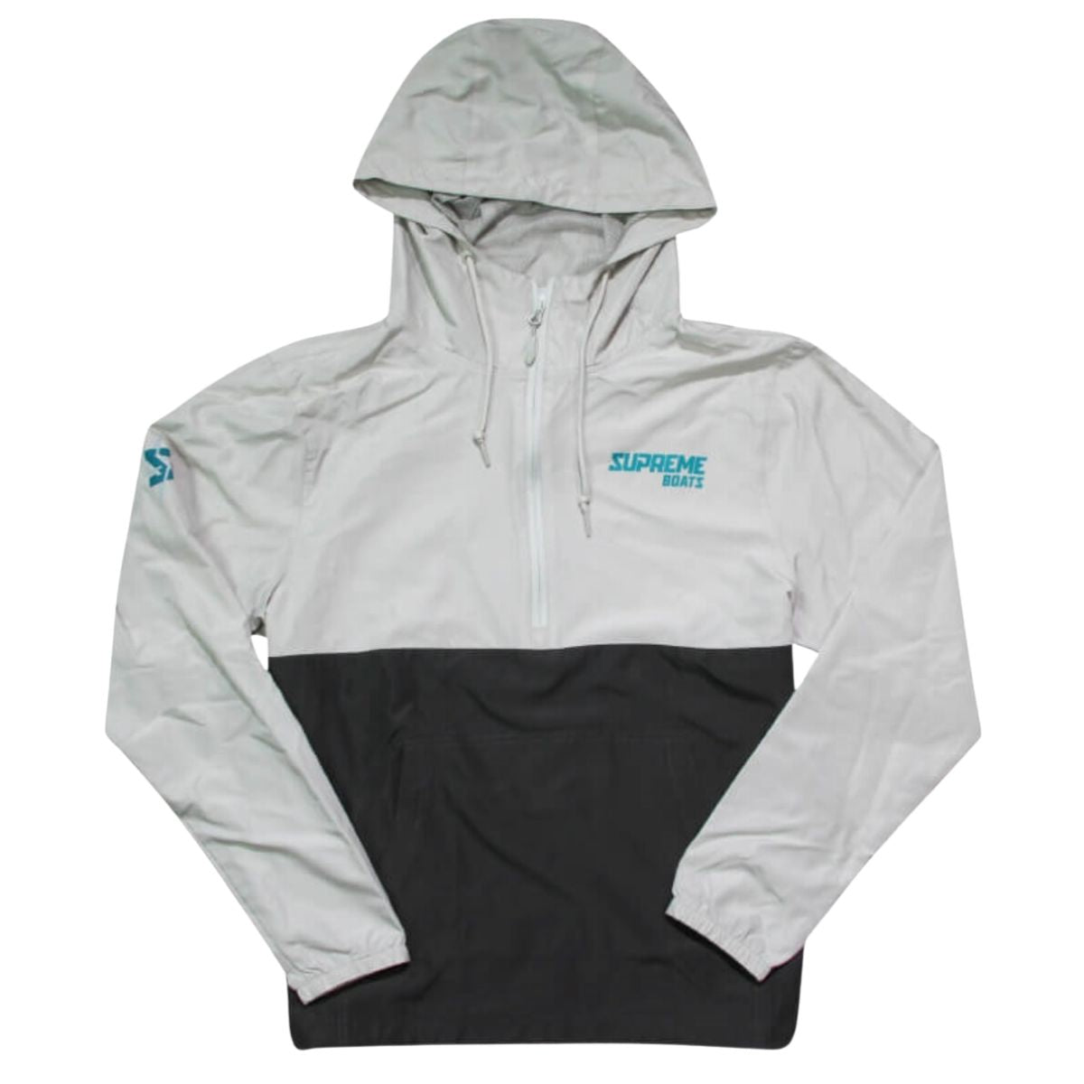 Supreme 1/4 Zip Windbreaker Pullover Graphite Smoke - BoardCo