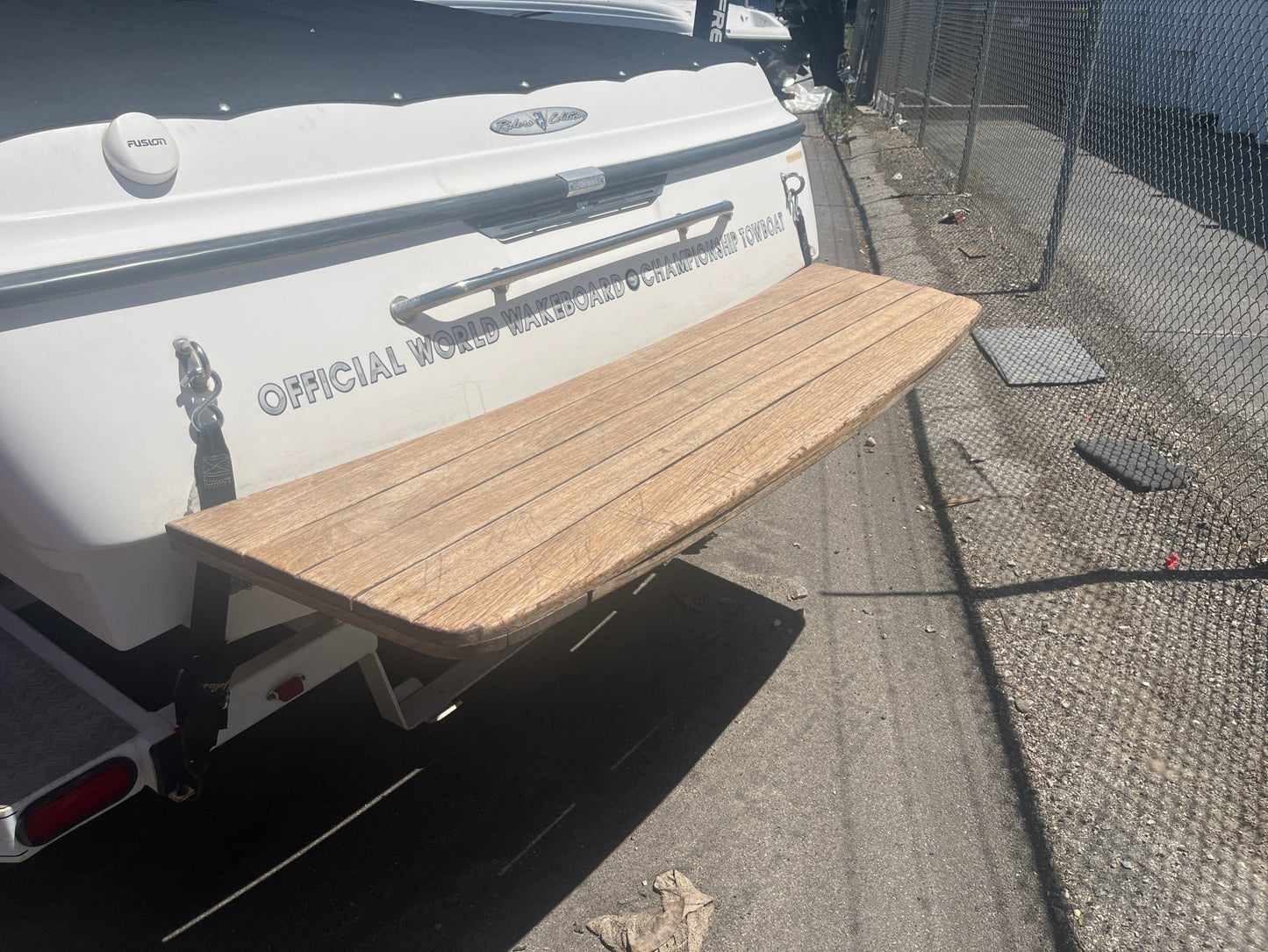 Tigé 21i Teak Swim Platform Cover - BoardCo