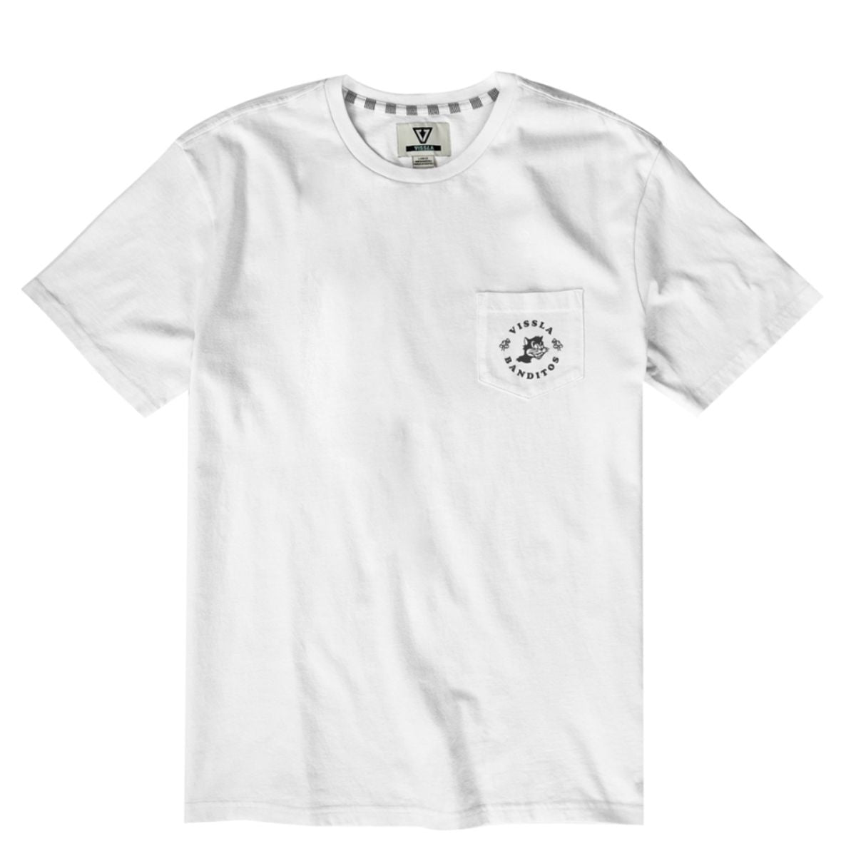 Vissla Bandito Pocket Tee in White - BoardCo