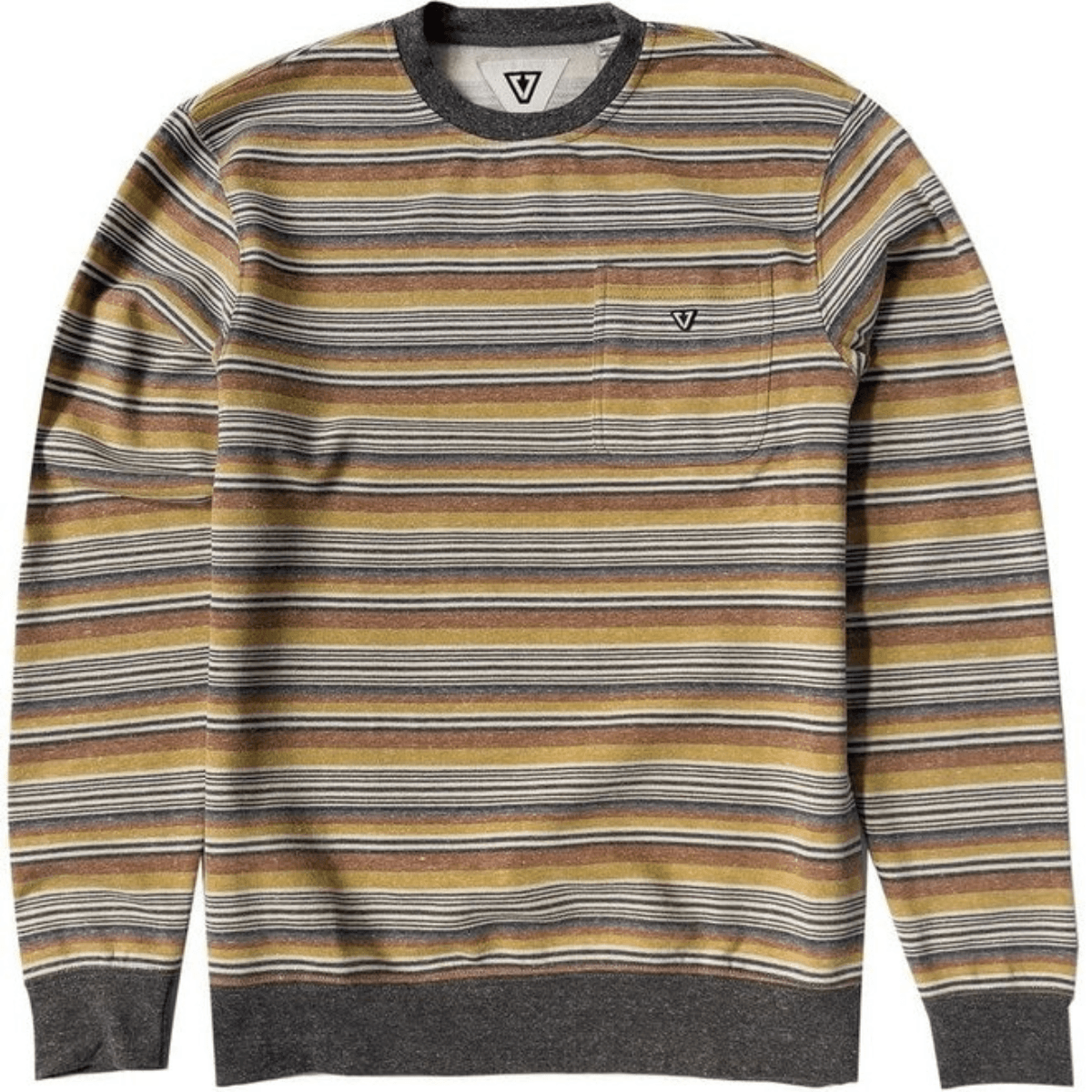 Vissla Boys Rivera Pocket Crew Sweatshirt in Rust - BoardCo