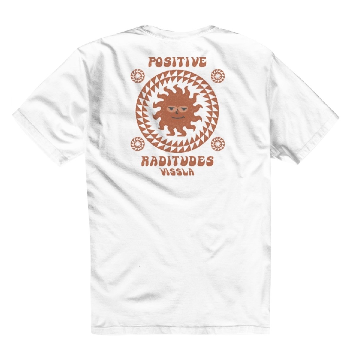 Vissla Sunburnt Shred Heads Premium Pocket Men's Tee in White - BoardCo