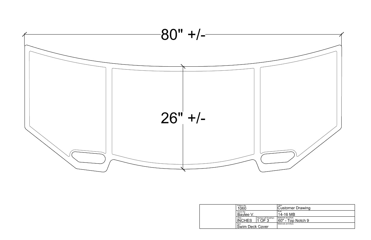 MB 2014-2016 Swim Platform Cover